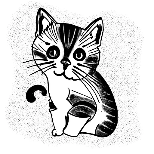 Blue Kitten With The Date 9-21-17