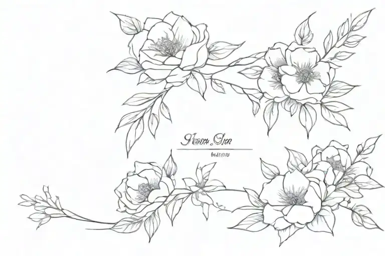 Birth Flower Bouquet Wrapped