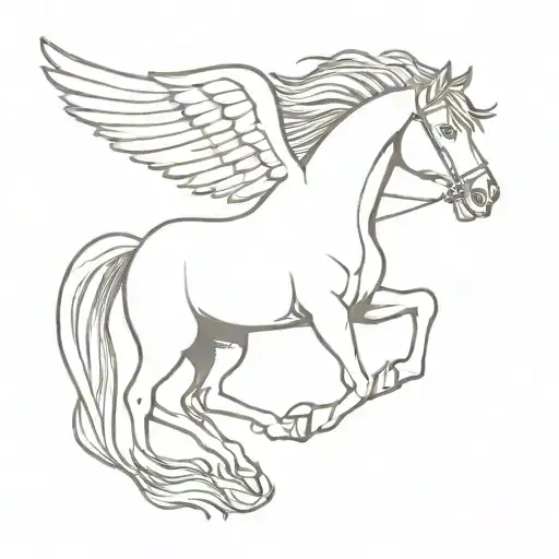 A Greek Hero Fell Down From The Pegasus Horse