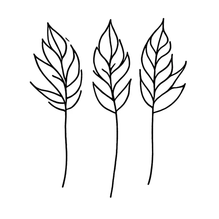 Life Three With Full Of Leaf Shaped Like