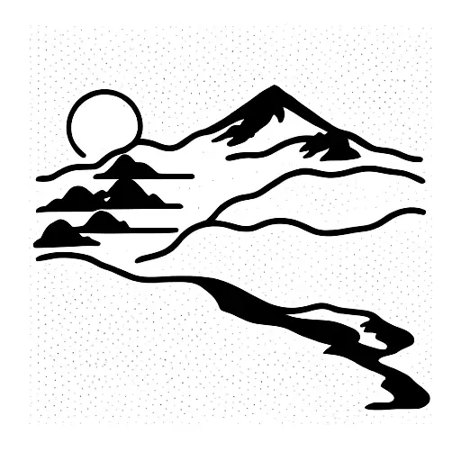 Hill Where The Sunset Is An Eye