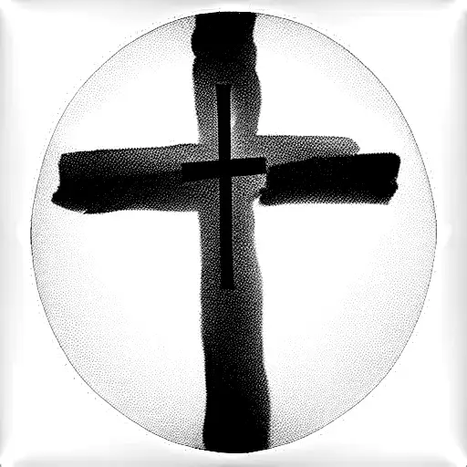 Christian Cross With Writing In It