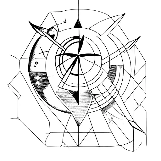 Arrow With The Moon Phase