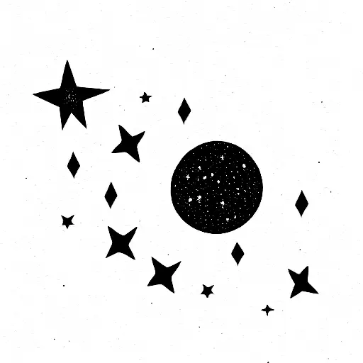 Small Moon And Stars