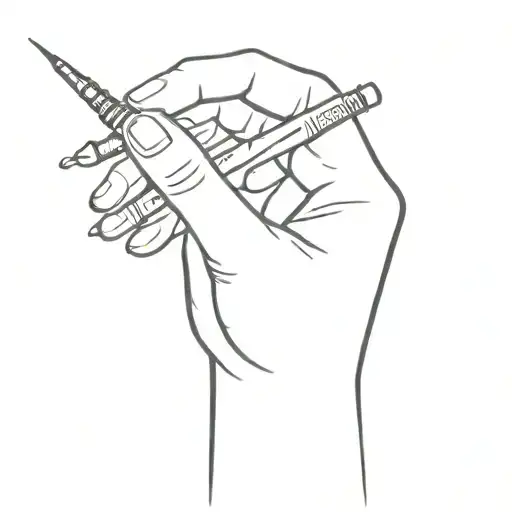 Doctor Holding A Syringe Symbolizing Strength And Resilience