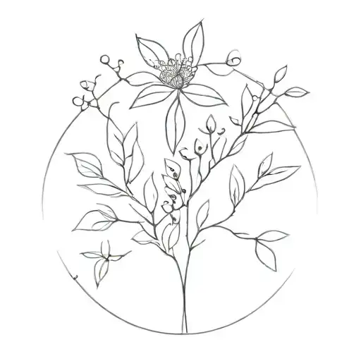 Minimalist Nature Representing The