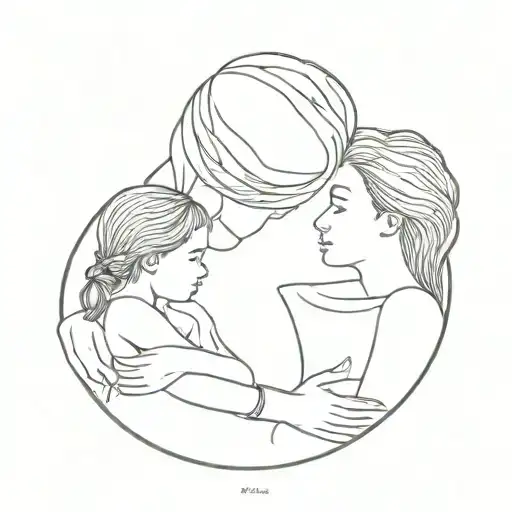 Mother Son And Daughter