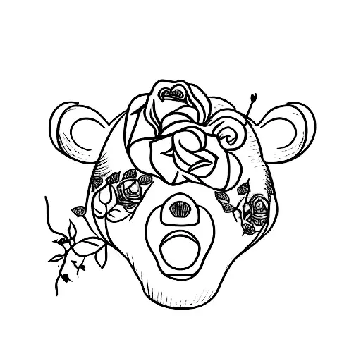 Bear With Roses And Heart