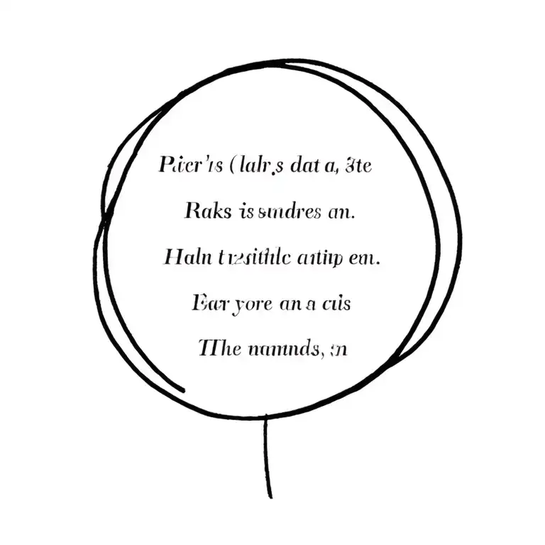 Circle With Three Text Dates And Text In The Middle