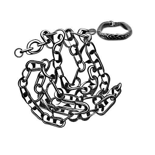 Chain Bracelet That Is A Snake