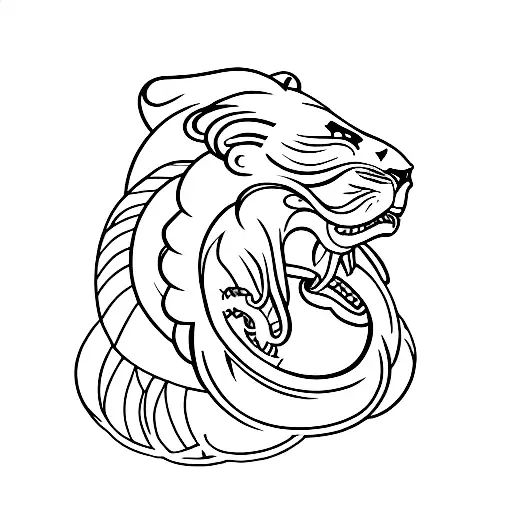 Lion Zodiac And Snake Chinese Zodiac