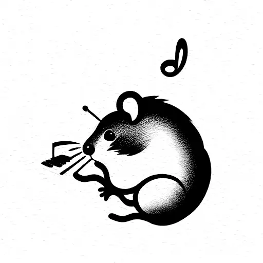 Cute Hamster Doing Music