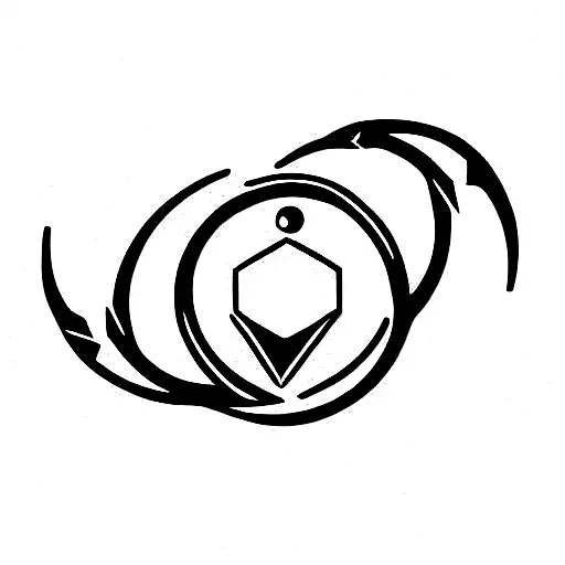 Capricorn Sign Symbol With Saturn