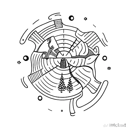 Firefighter Forest Moon Lines And Dots