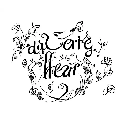 Courage Dear Hear Script With Vines