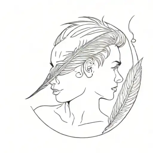 Little Brother With Feather