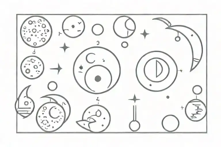 Dice Moon Phases