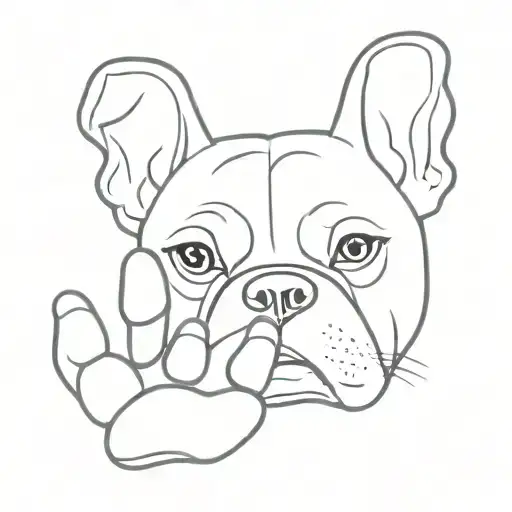 Boxer Dog Paw Prints