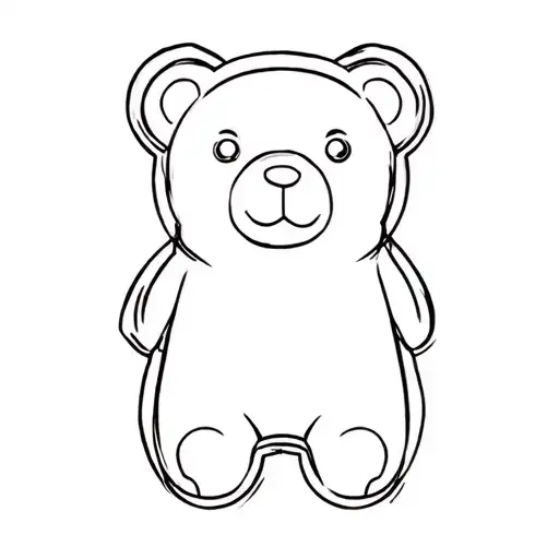 Gummy Bear Outline