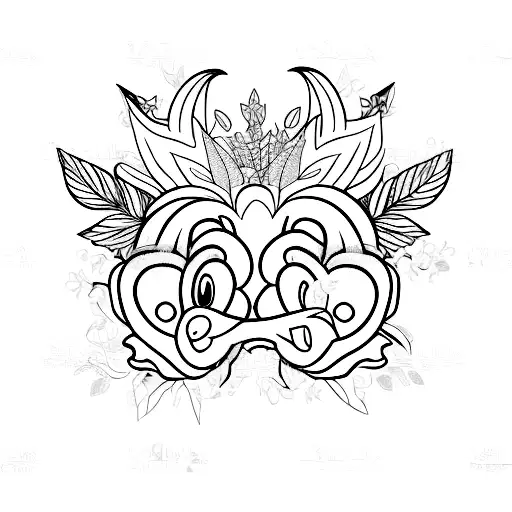 Floral With Hidden Disney