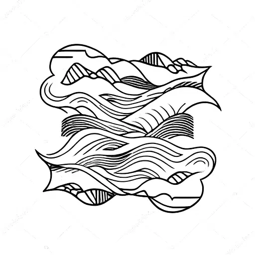 Ocean Waves Merging Into Hiking Trail