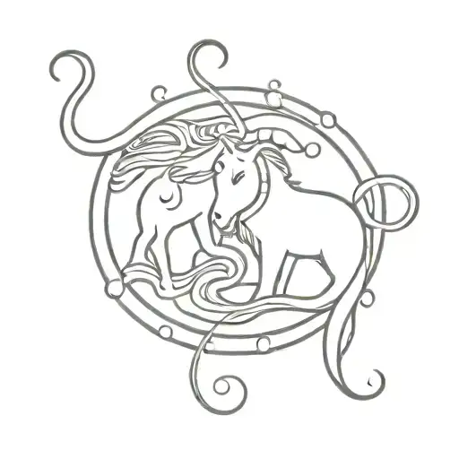 Leo And Aquarius Zodiac Symbol