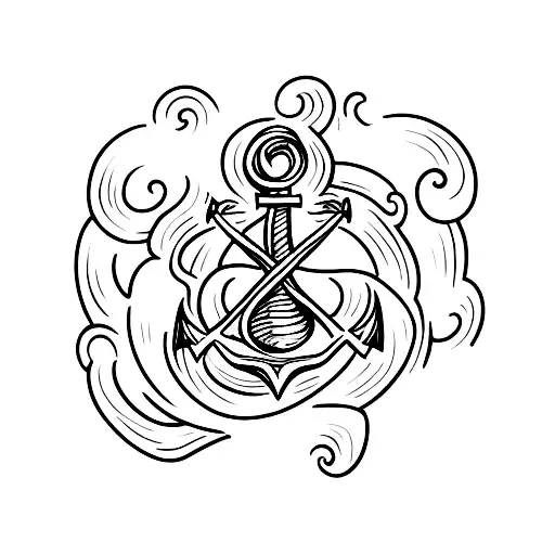 A Shell With An Anchor