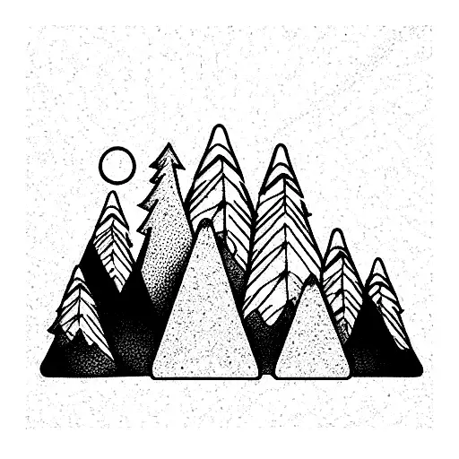 Nature Forest Trees Mountains