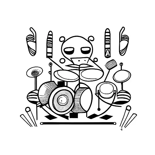 Drum And Music Together