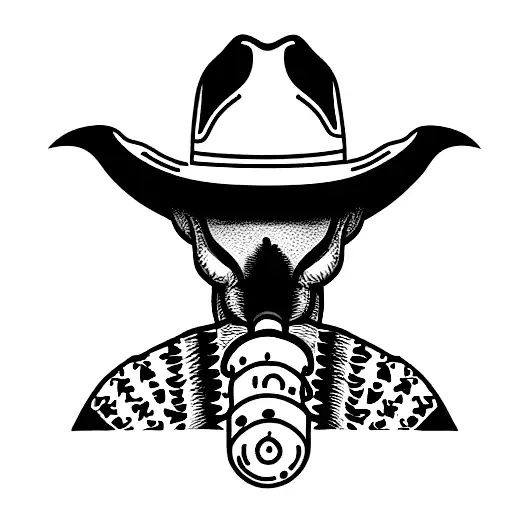 Armadillo Wearing A Cowboy Hat Smoking A Cigarette
