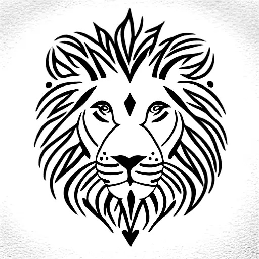 Flower With Lion And Letter N