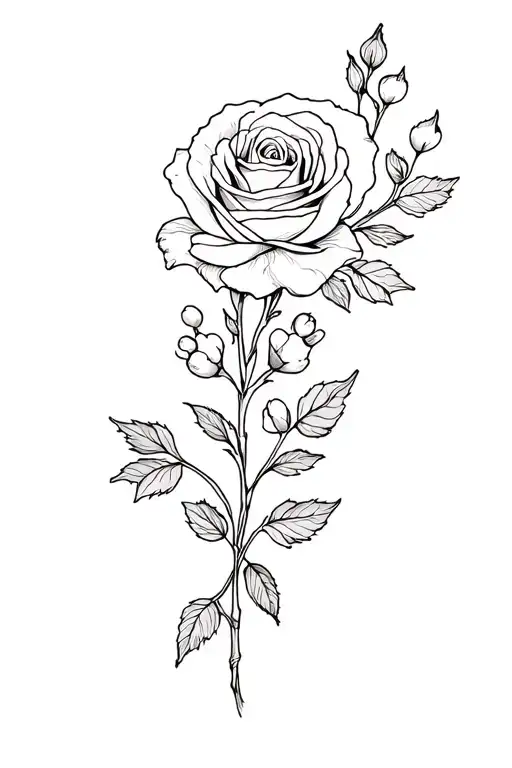 Roses & Hawthorn Flowers