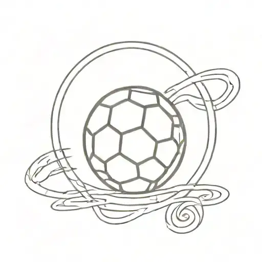 A Minimalist Design Of A Traditional Tunisian Symbol Combined With A Football Element