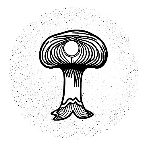 Psychedelic Mushroom With Solar