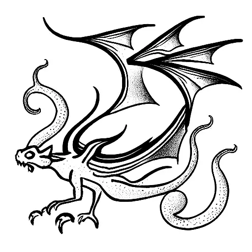 Open Book With Small Dragons Flying Out