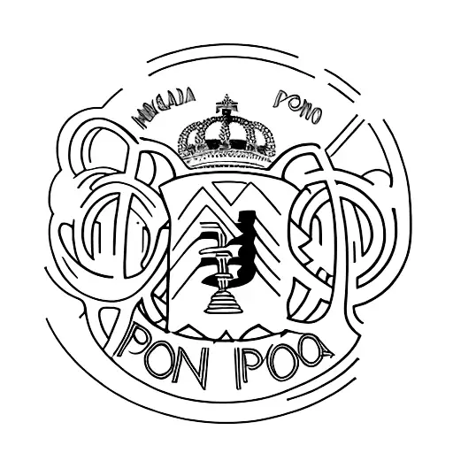 Madrid And Ponferrada Connected By A Dotted Line