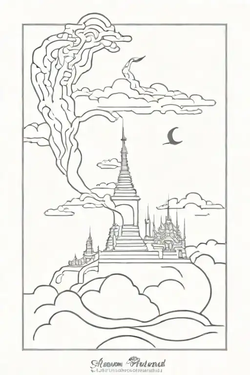 Freedom Thailand Travel Tattoo Design