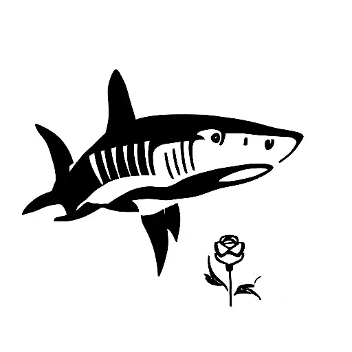Shark Boat Roses