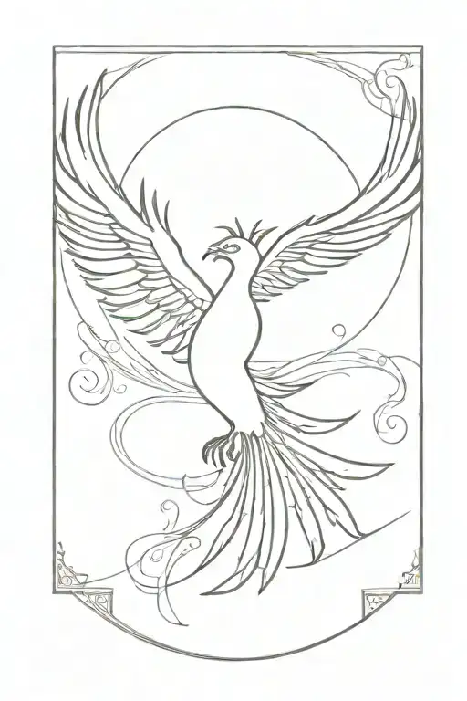 Phoenix Flying Over