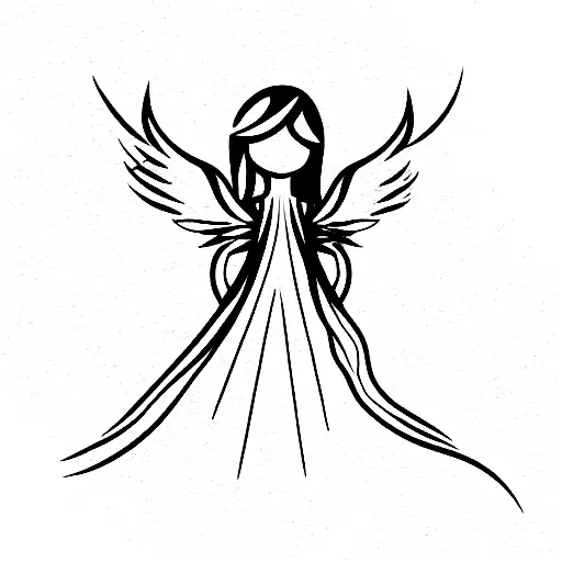 Angel In Style Of Renessance