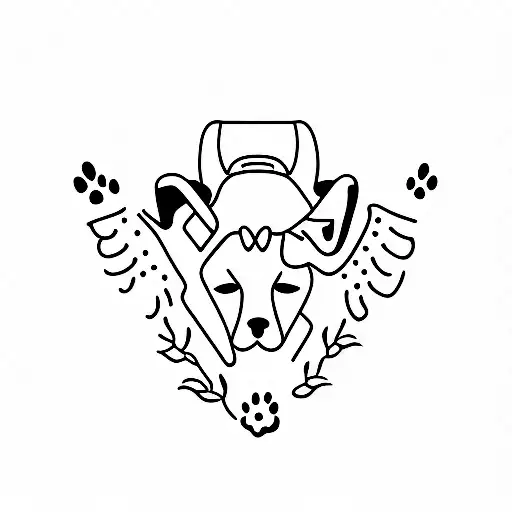 P Letter With Dog Ears