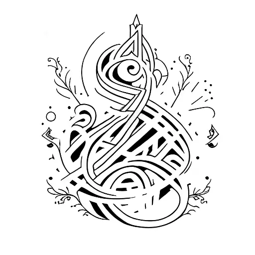 Script Tattoo With Letters Mjf Jjf