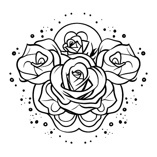 Black Tower With Roses