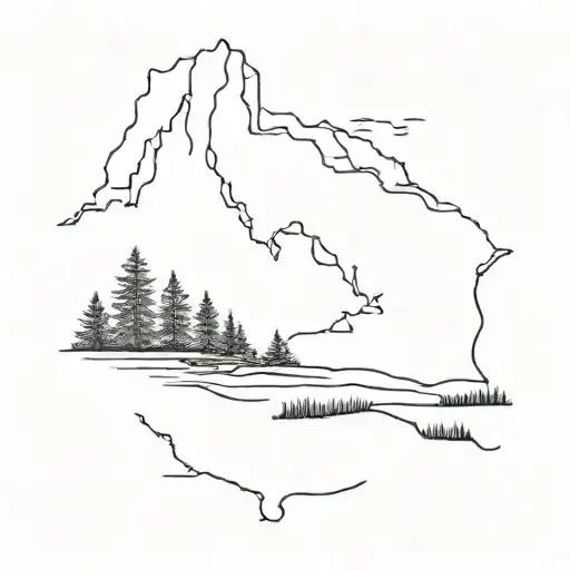 North Carolina And Michigan Landscapes Combined Portrait