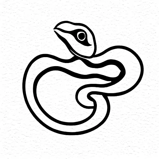 Snake With Flowers And Fire