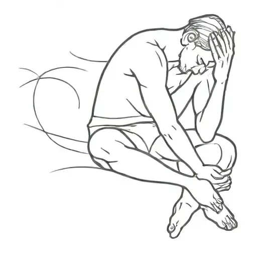 Depression Hard Times Anxiety Thoughts Man