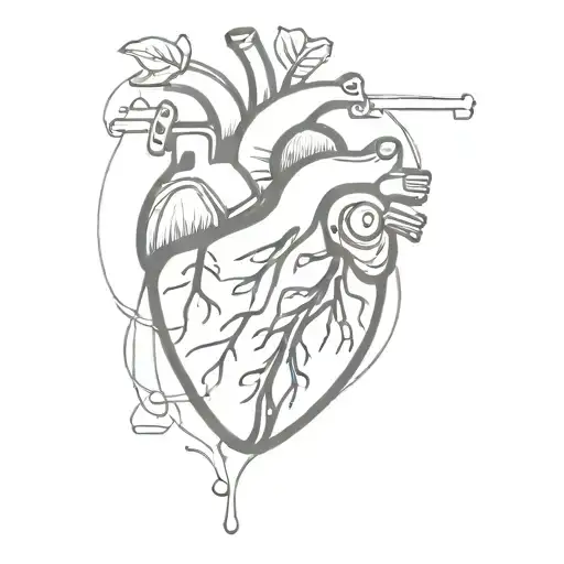 Anatomical Heart With Music Controls Inside