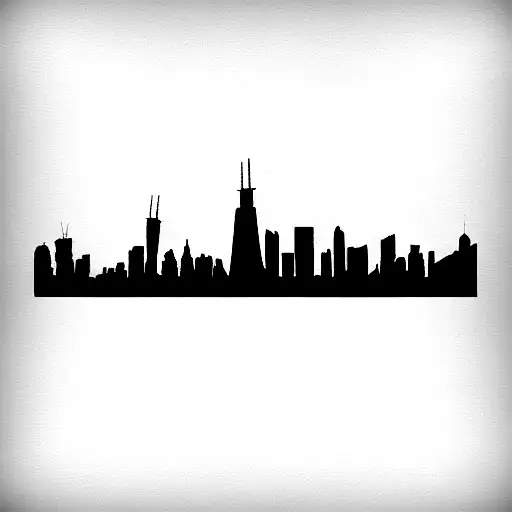 Kitchen Utensils In The Shape Of Chicago Skyline