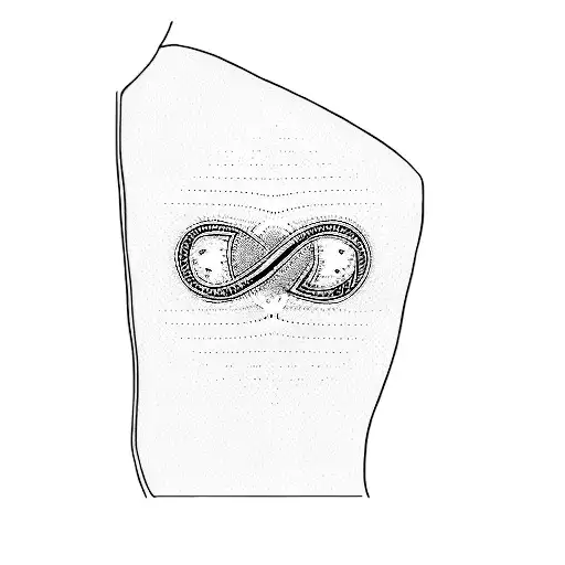 A Tattoo Of Initials C And M Inside An Infinity Symbol