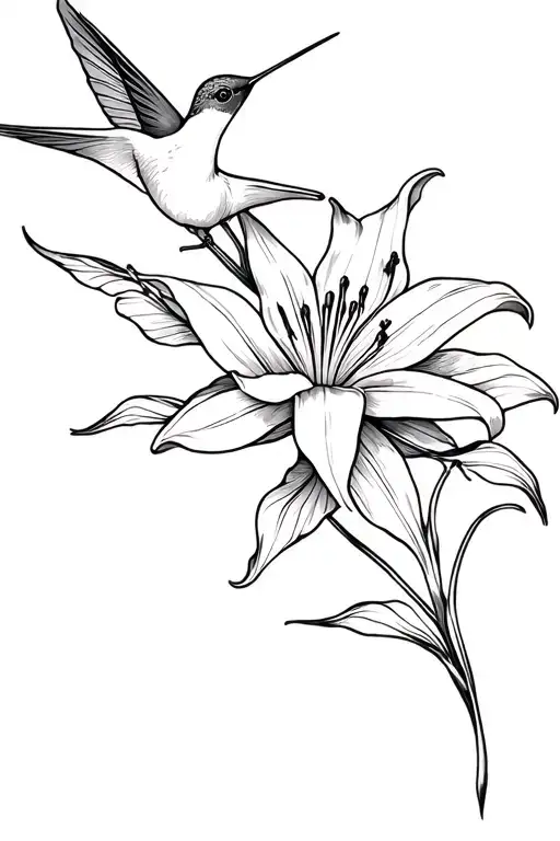 Hummingbird Lily Flower